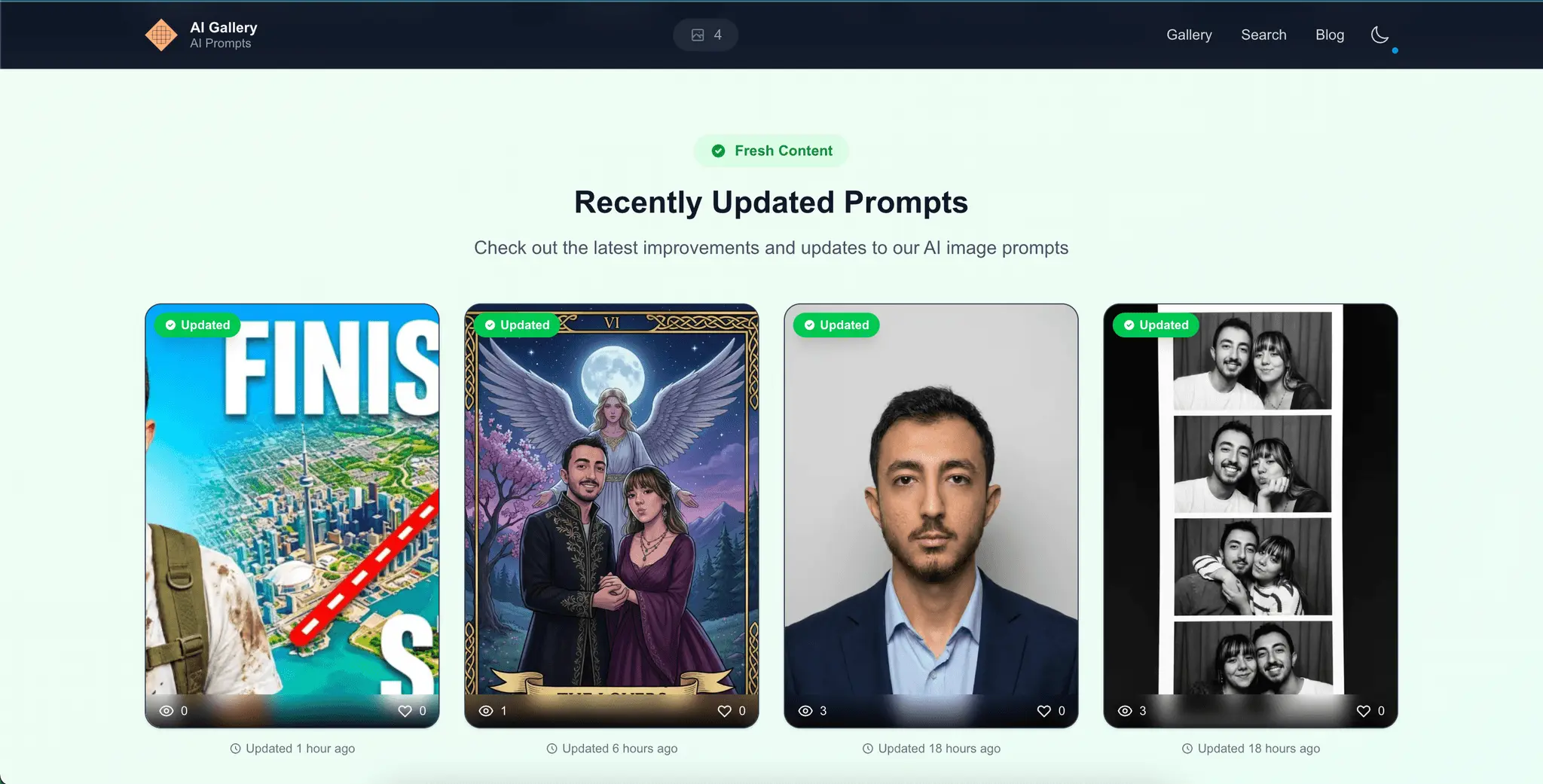 Screenshot 3 of AI Image Prompts Gallery