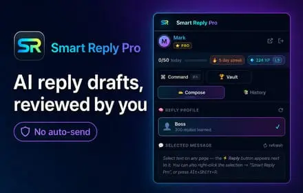 Screenshot 1 of Smart Reply Pro