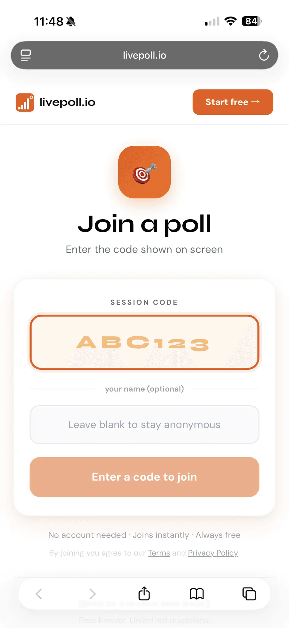 Screenshot 3 of livepoll.io