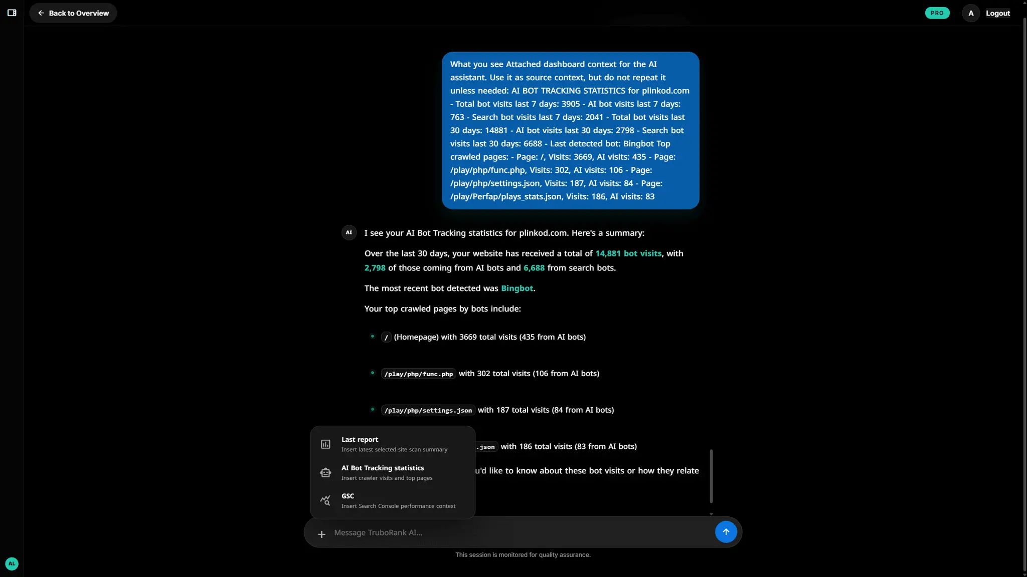 Screenshot 1 of TruboRank AI