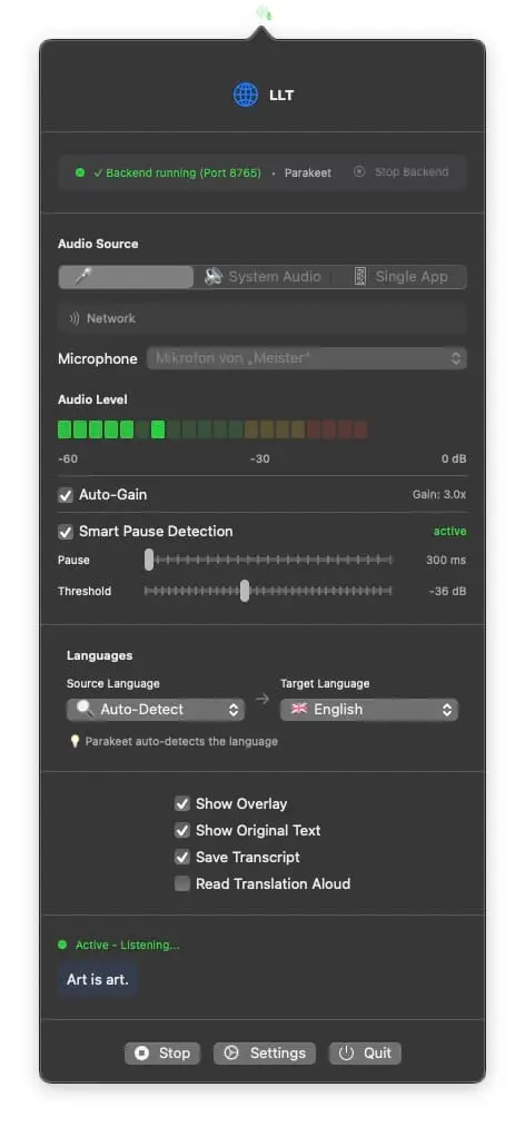 Screenshot 1 of LLT