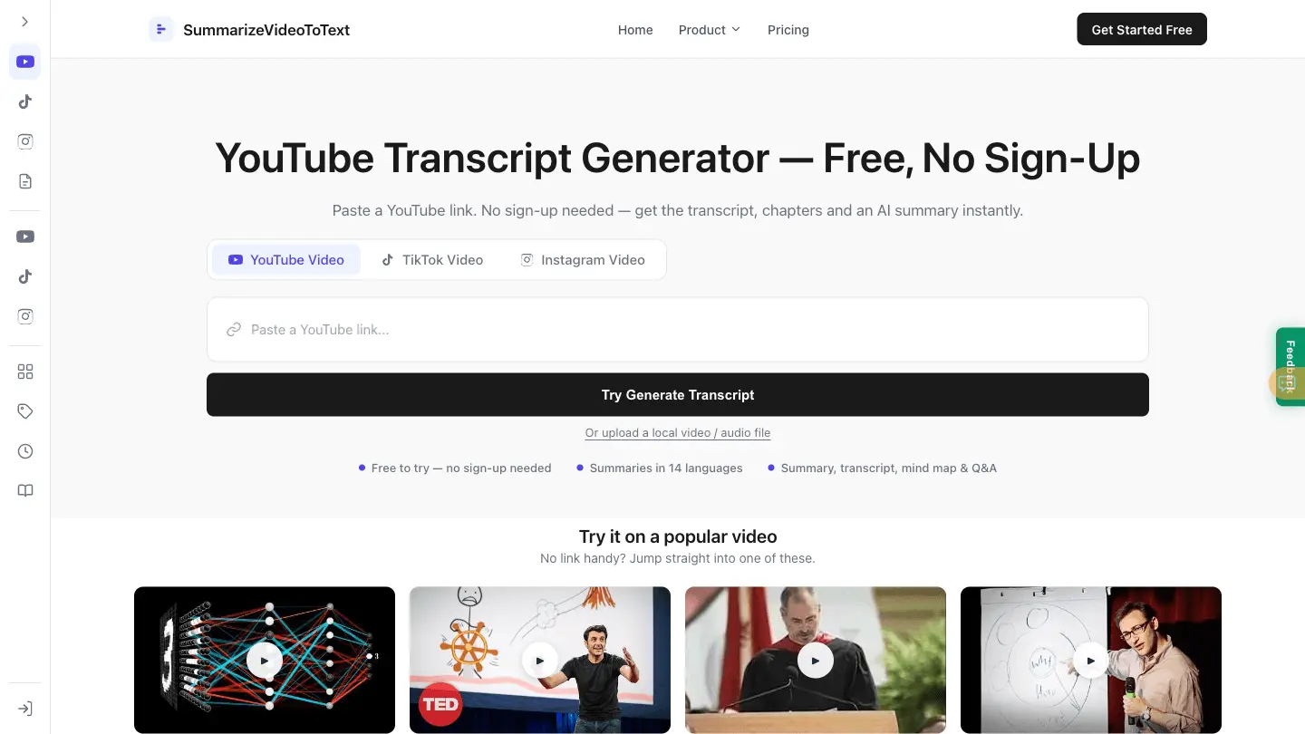 Screenshot 2 of SummarizeVideoToText