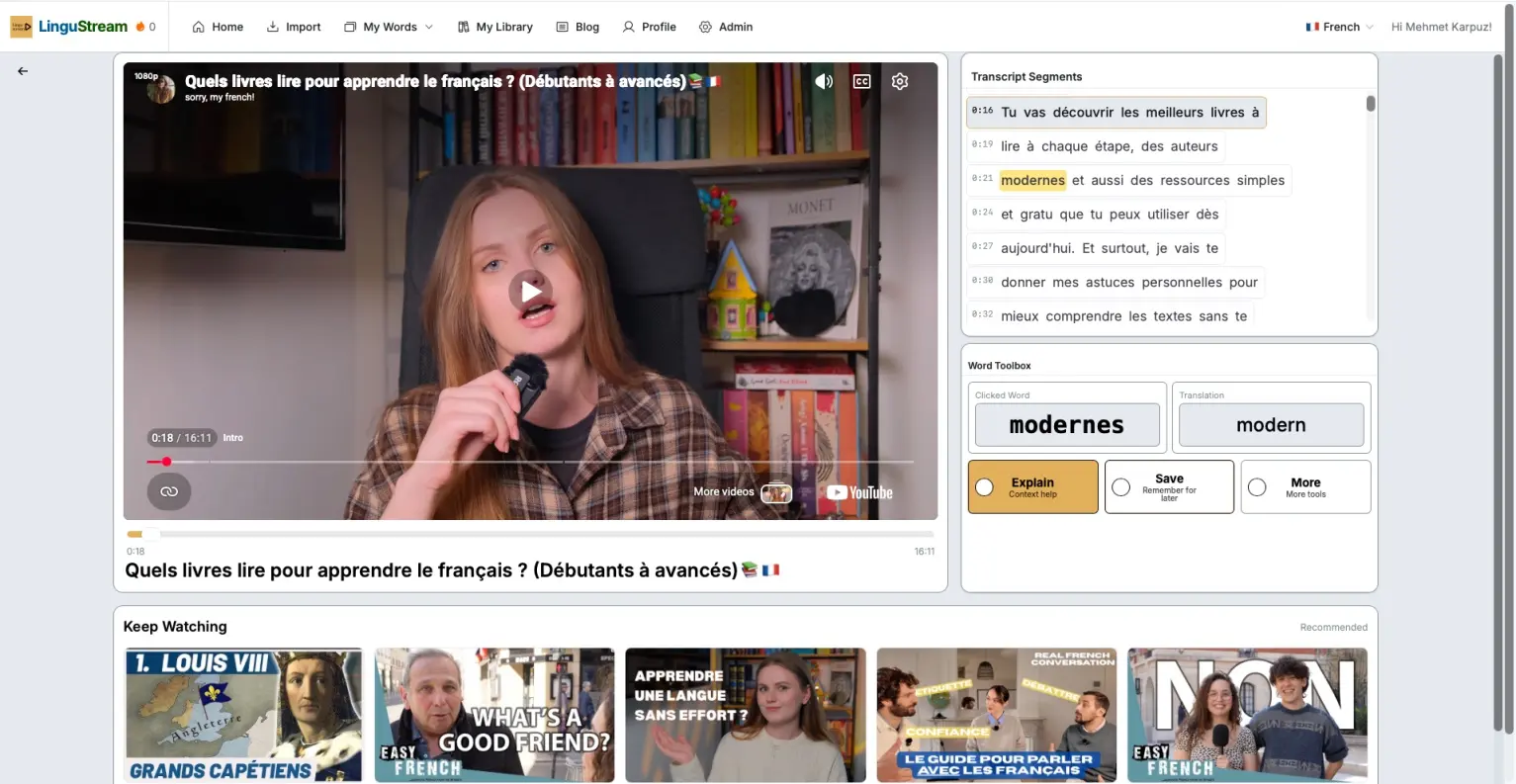 Screenshot 5 of LinguStream