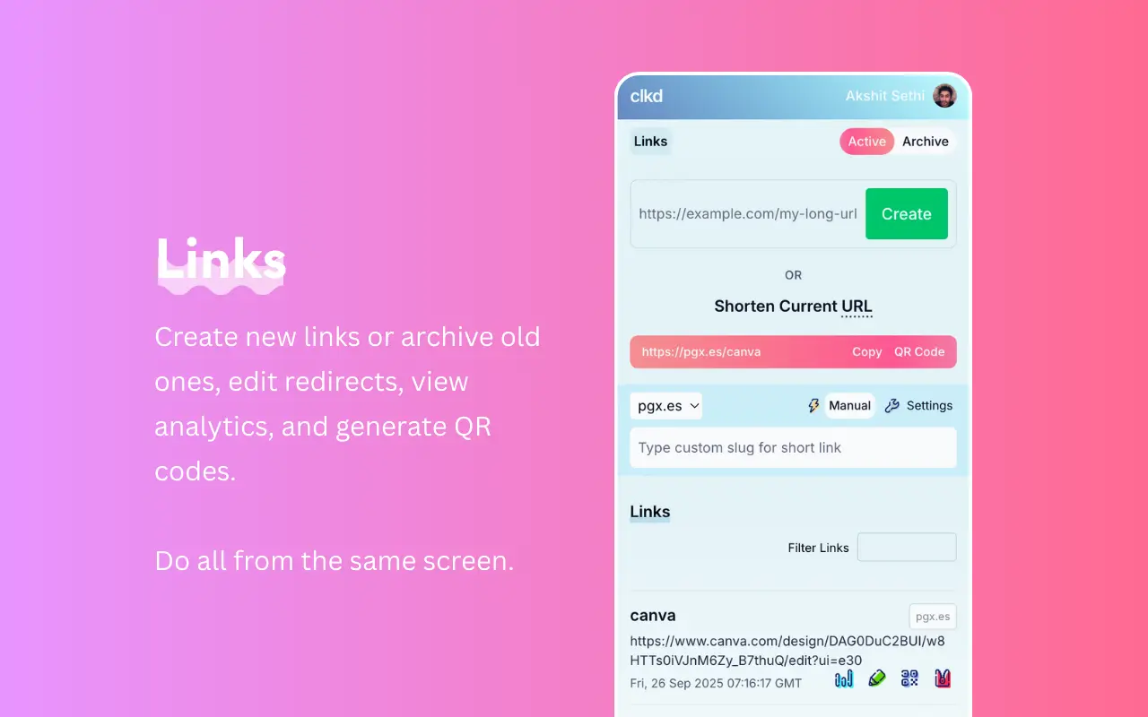 Screenshot 5 of clkd.in - Supercharged Links & Pages