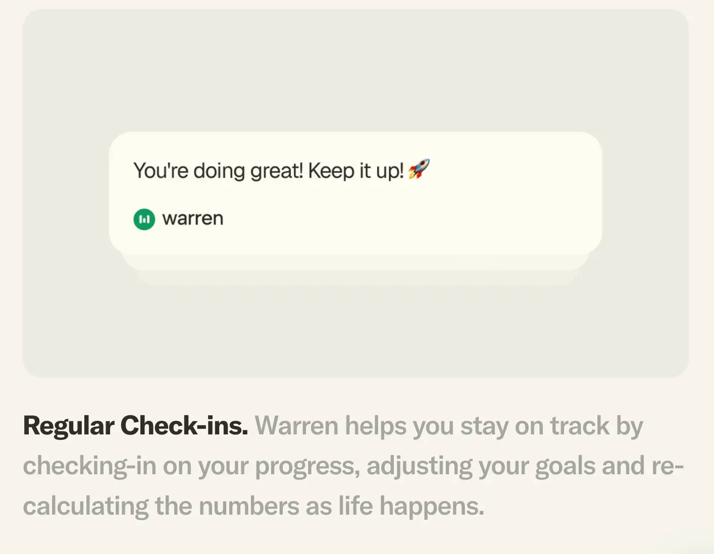Screenshot 1 of Warren | Your AI Financial Planner