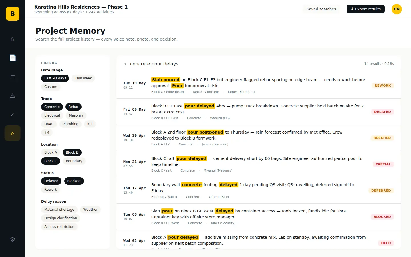 Screenshot 3 of BuildLog