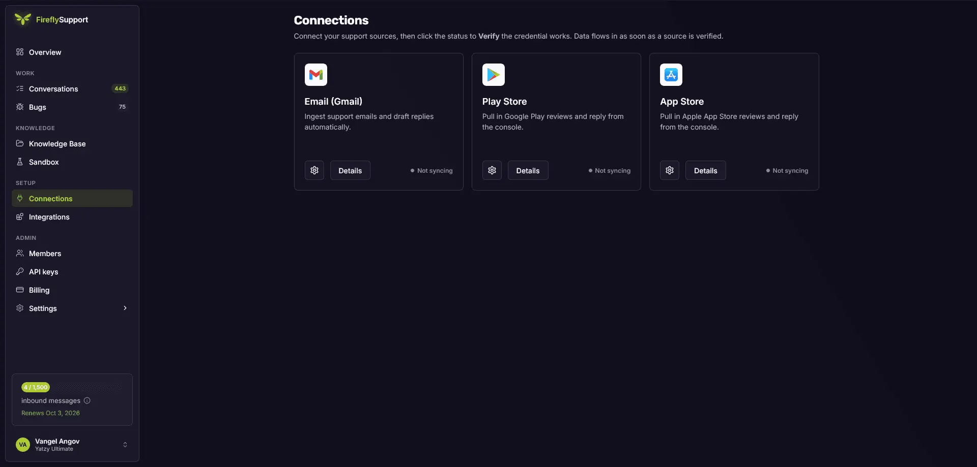 Screenshot 4 of Firefly Support