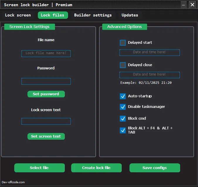 Screenshot 5 of Window screen lock builder