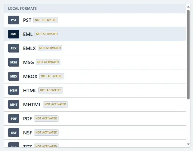 Screenshot 3 of WholeClear PST to EML Converter