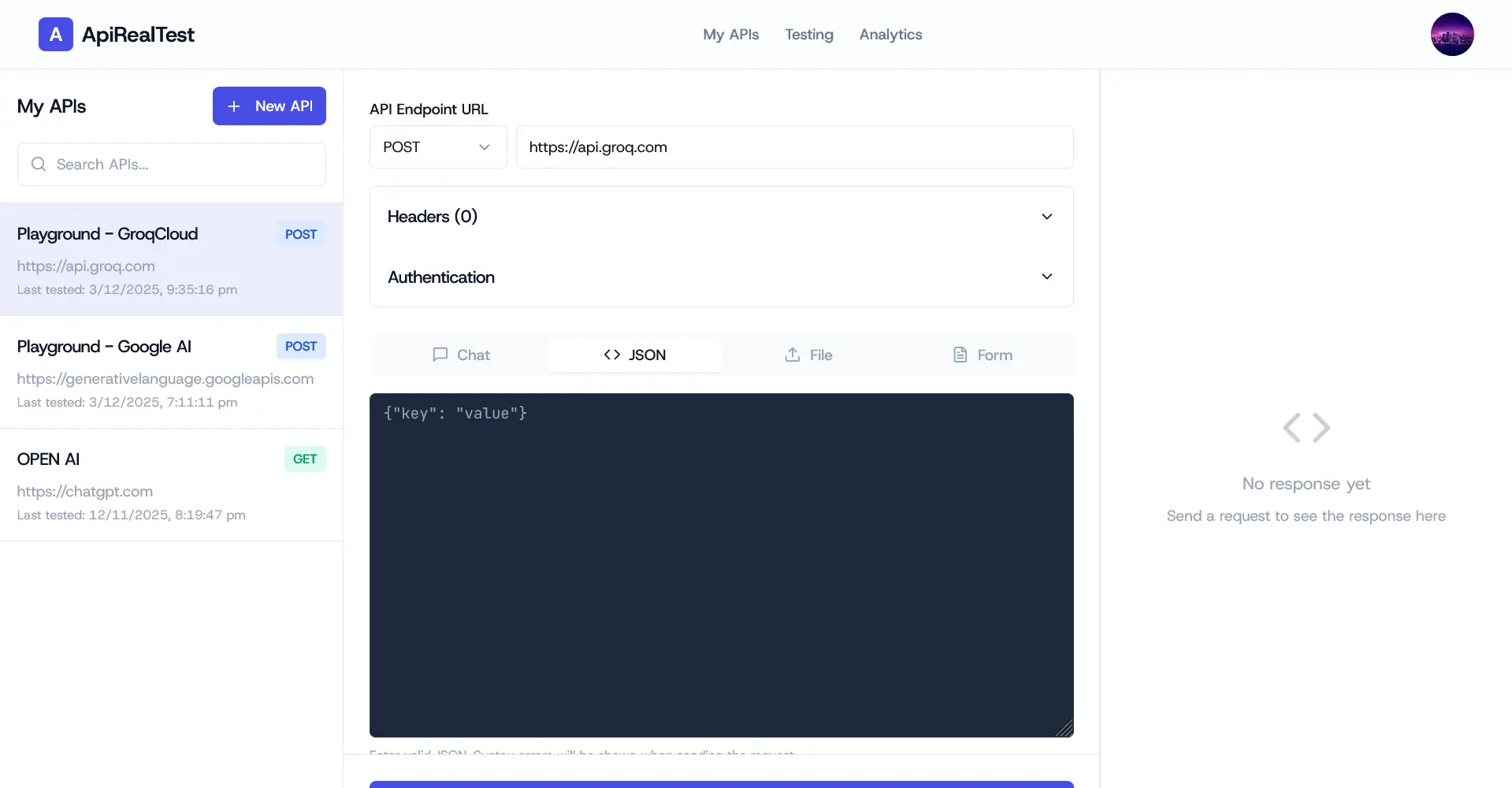 Screenshot 1 of ApiRealTest