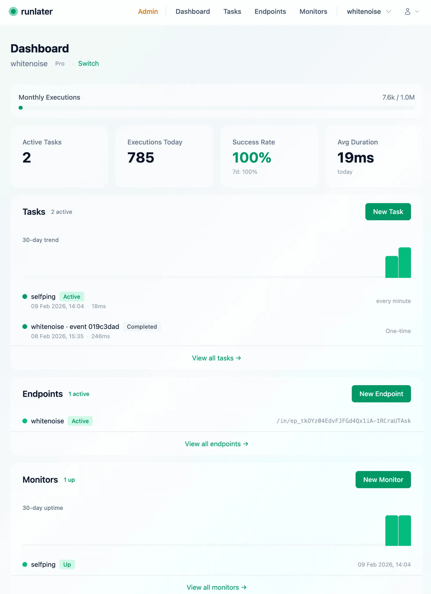 Screenshot 2 of Runlater