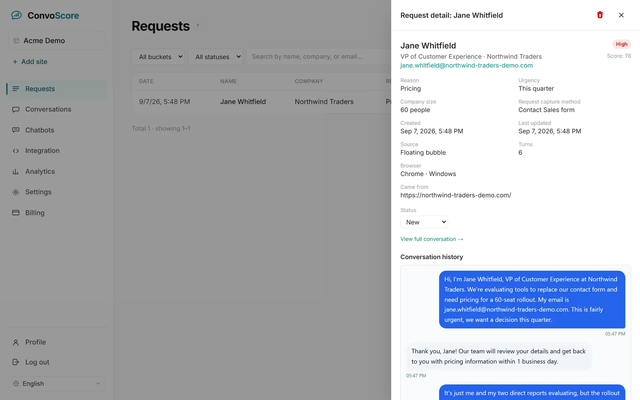 Screenshot 3 of ConvoScore