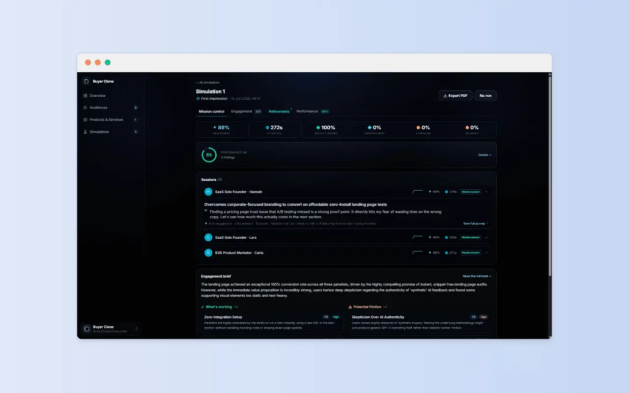 Screenshot 2 of Buyer Clone