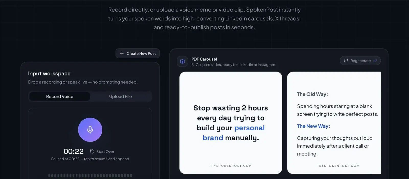 Screenshot 2 of SpokenPost