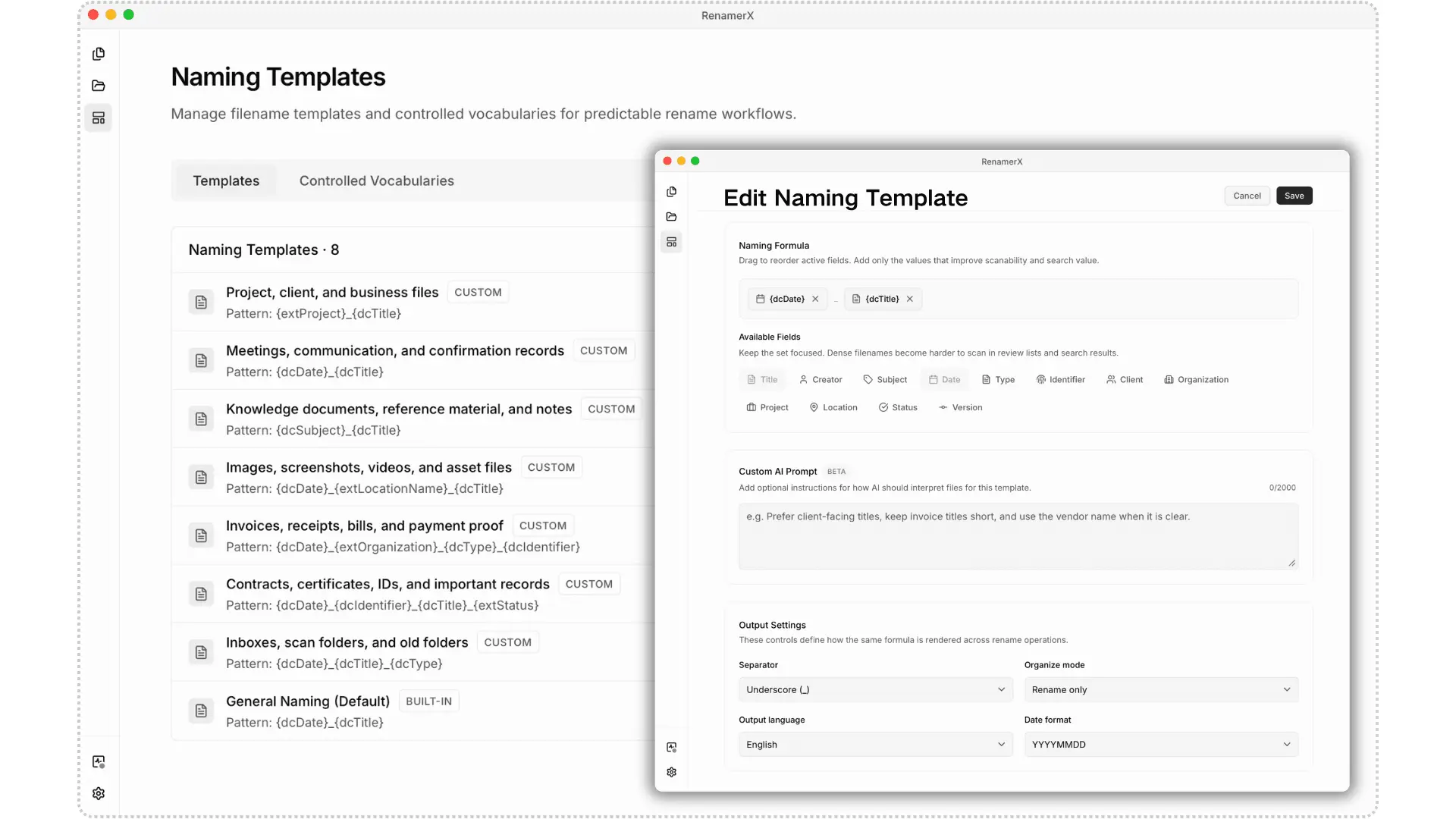 Screenshot 4 of RenamerX