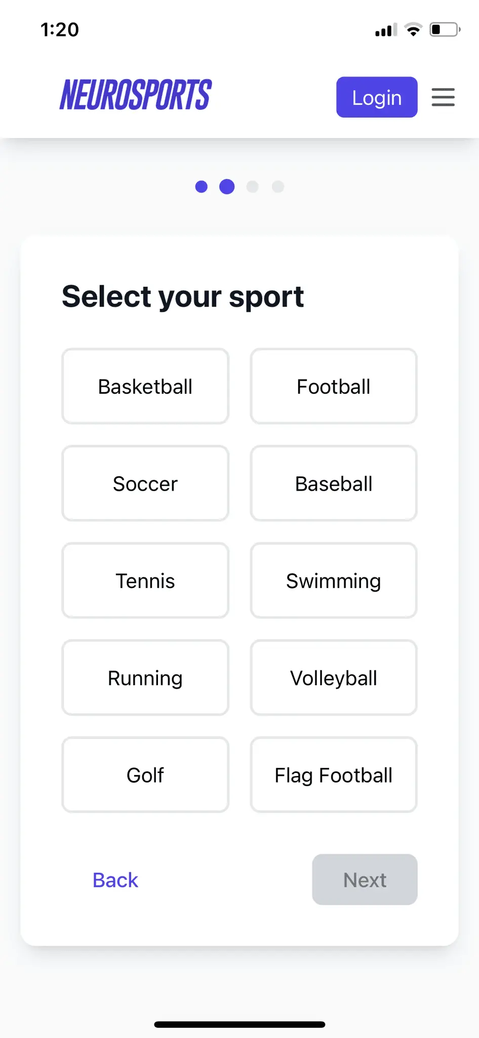 Screenshot 1 of NEUROSPORTS