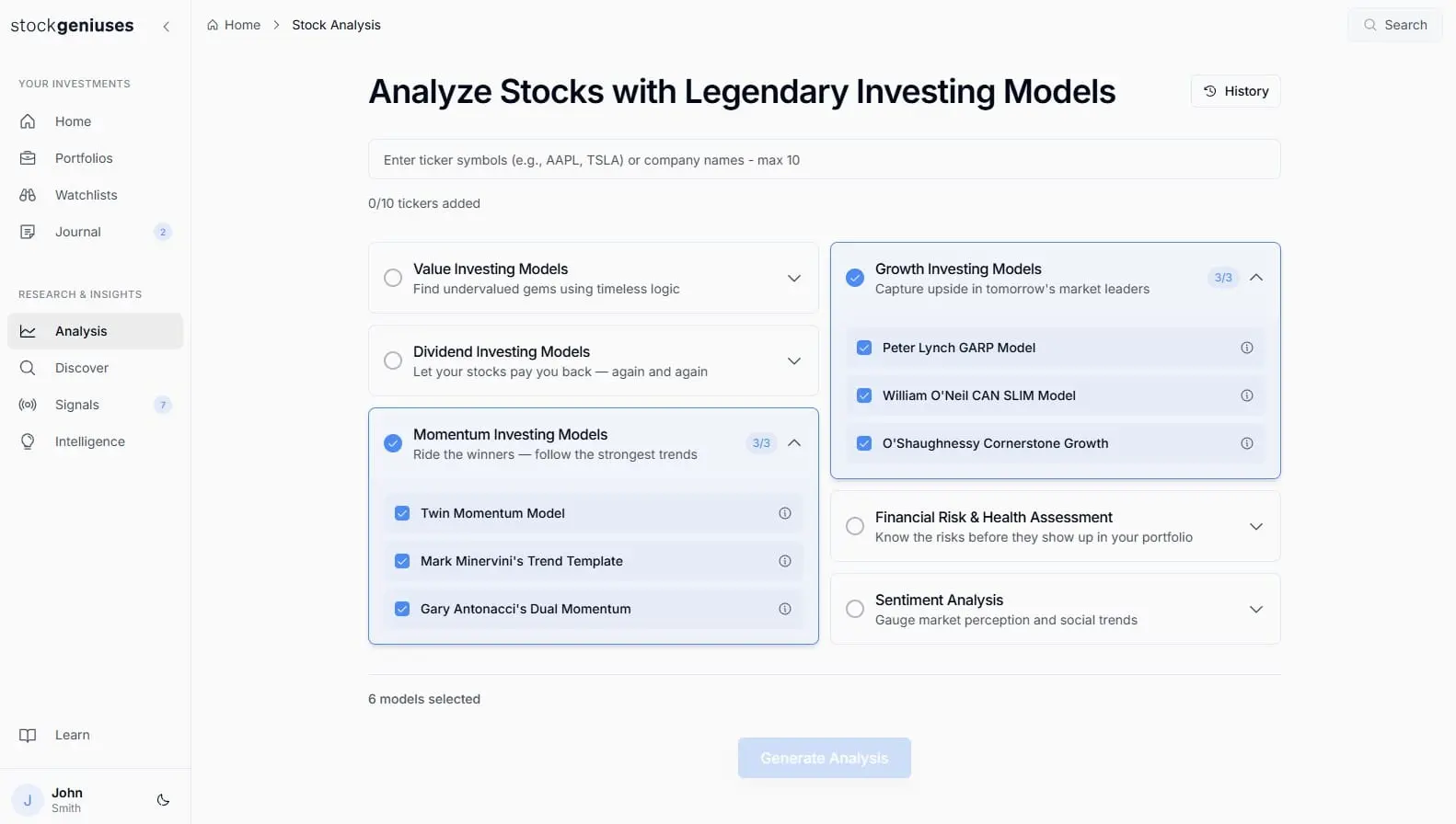Screenshot 2 of StockGeniuses