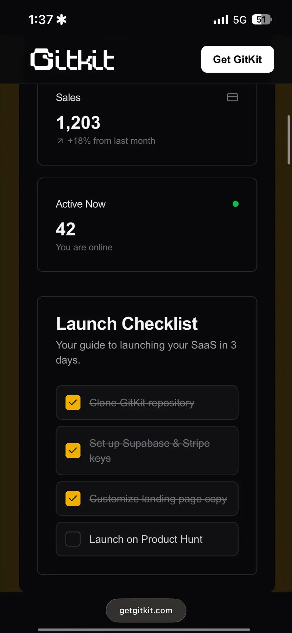 Screenshot 1 of GitKit