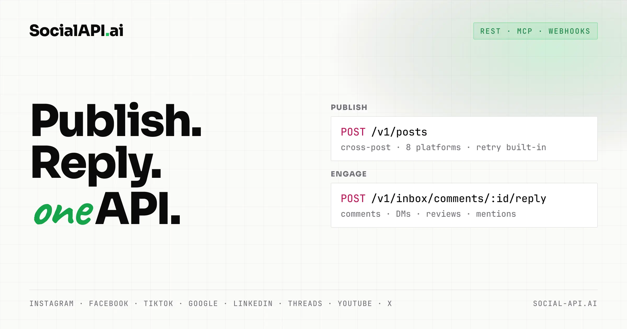 Screenshot 1 of SocialAPI.ai