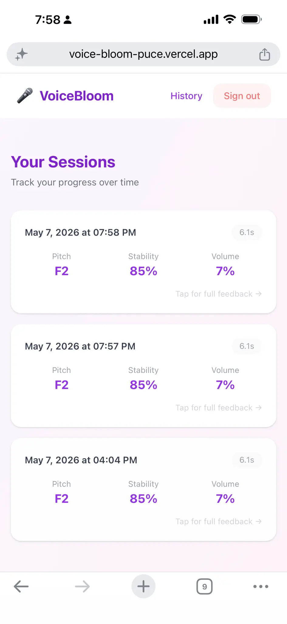 Screenshot 3 of VoiceBloom
