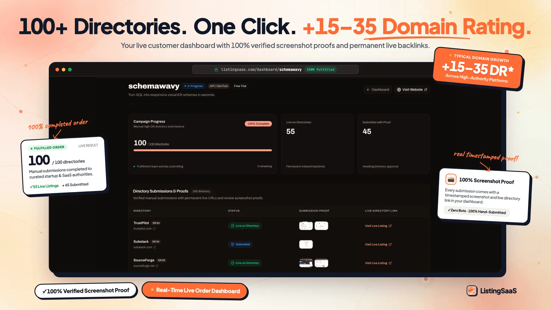 Screenshot 1 of ListingSaaS
