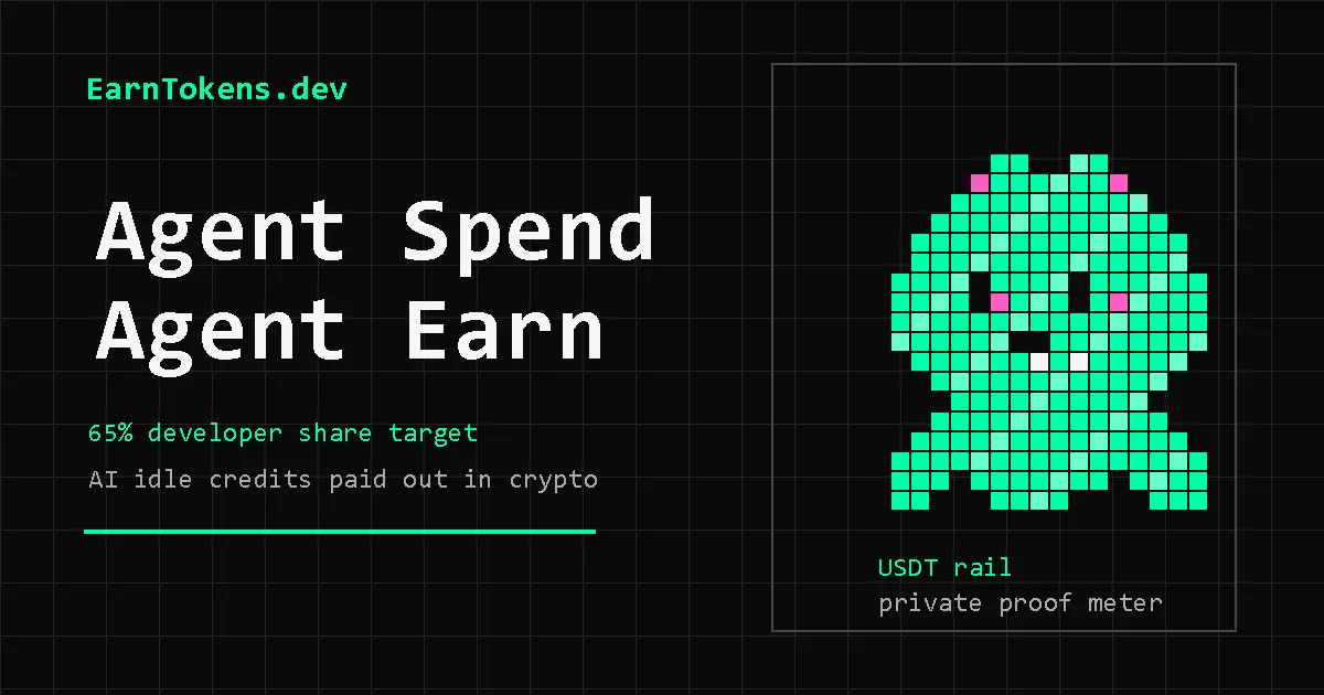 Screenshot 1 of EarnTokens.dev