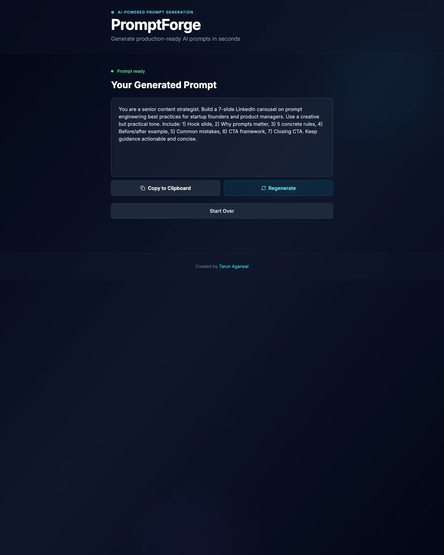 Screenshot 7 of PromptForge