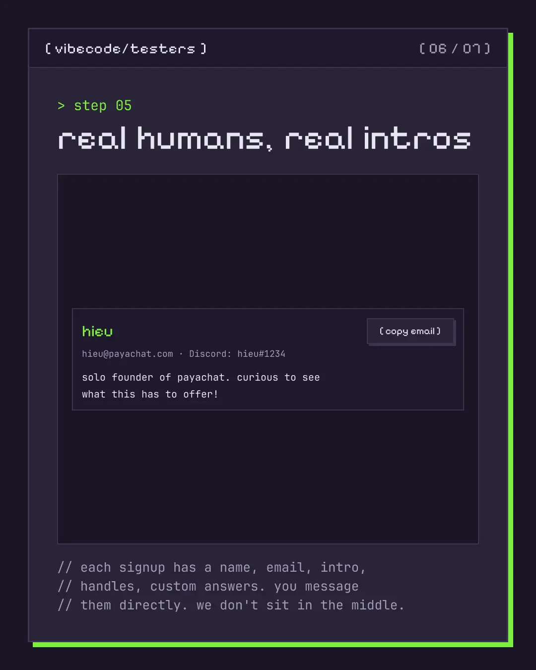 Screenshot 6 of vibecode/testers