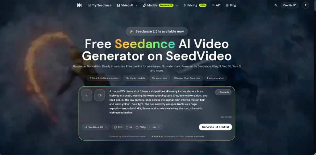 Screenshot 1 of Seedance 2.5