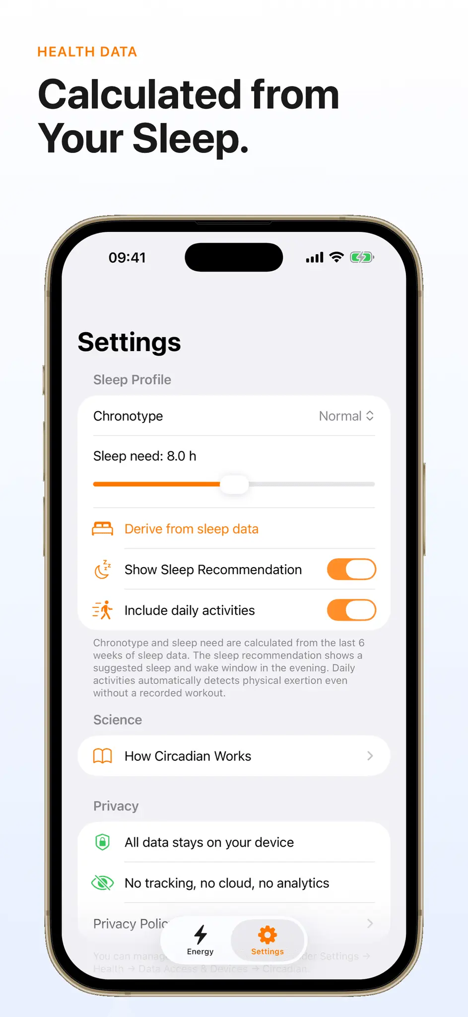 Screenshot 3 of Circadian Energy