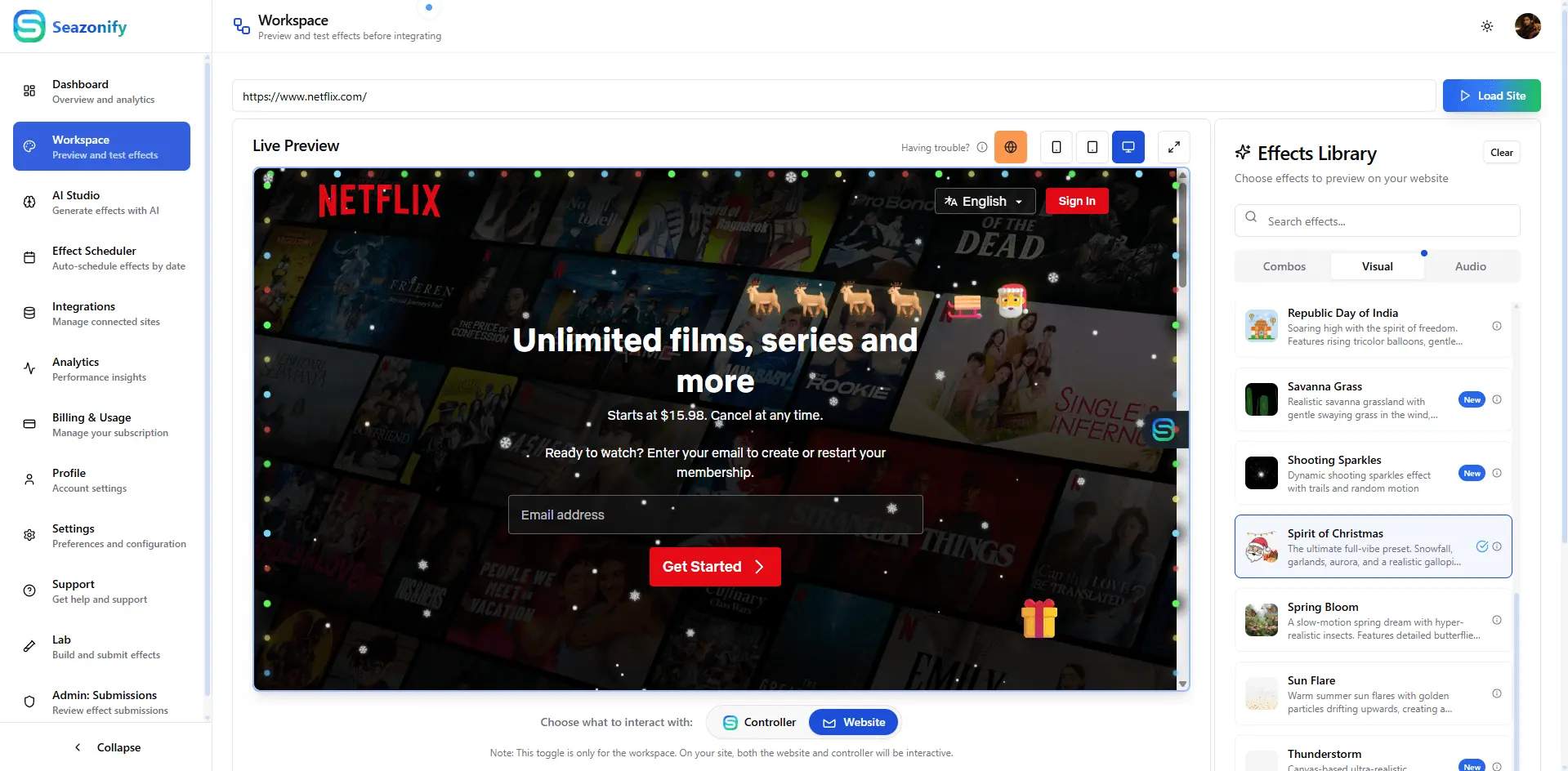 Screenshot 4 of Seazonify