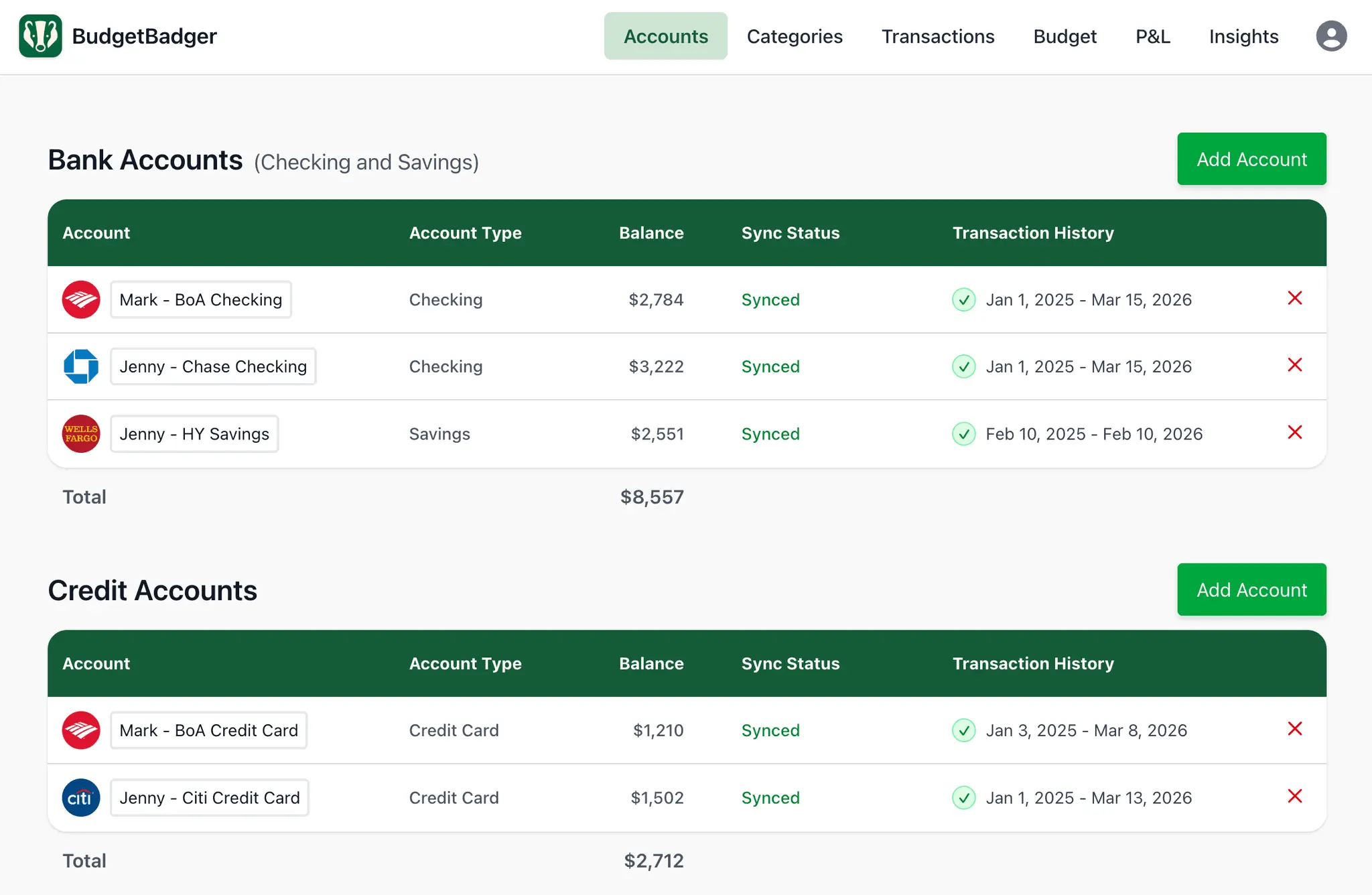 Screenshot 2 of BudgetBadger