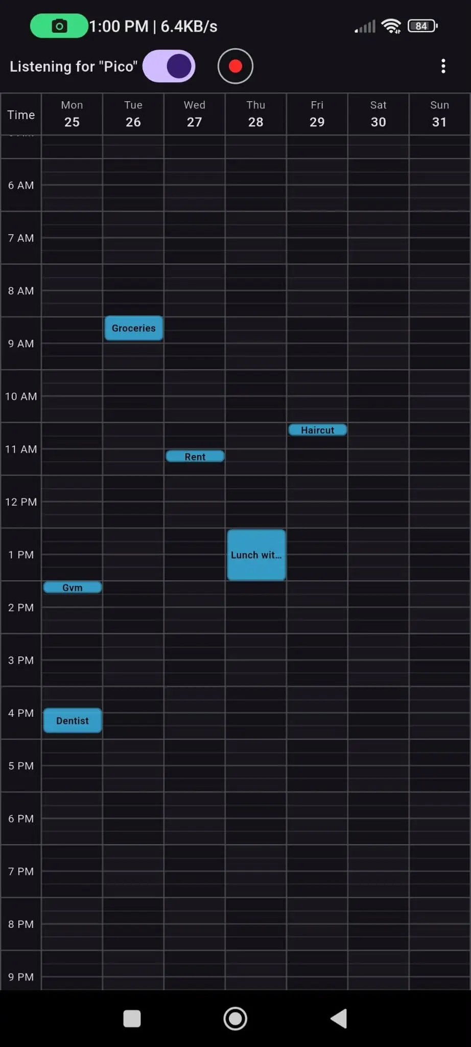 Screenshot 2 of Hands Free Appointment Offline