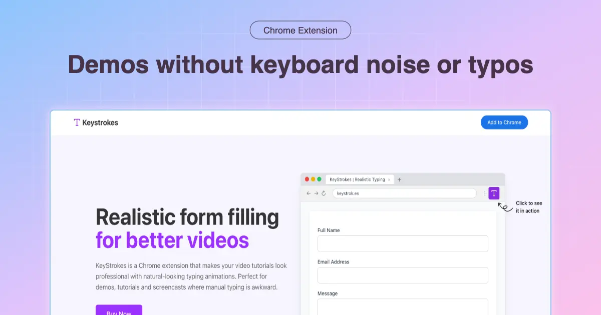 Screenshot 1 of KeyStrokes