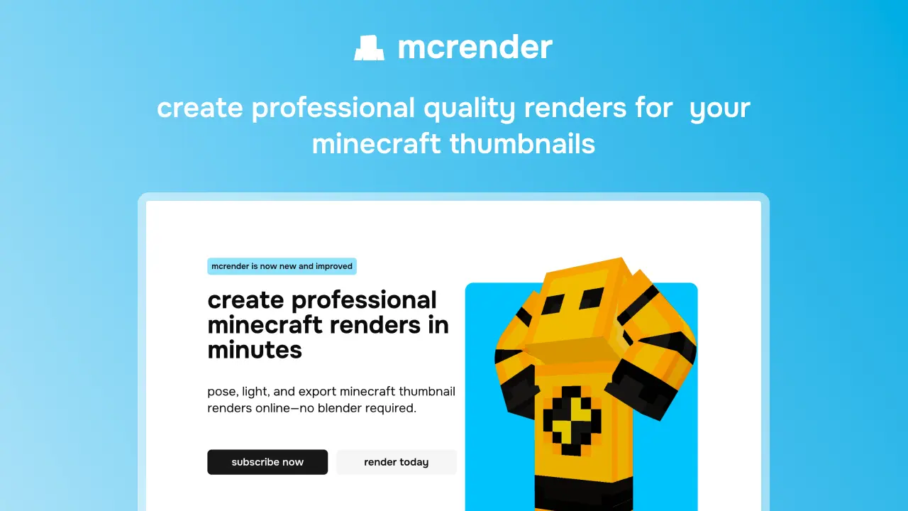 Screenshot 1 of mcrender