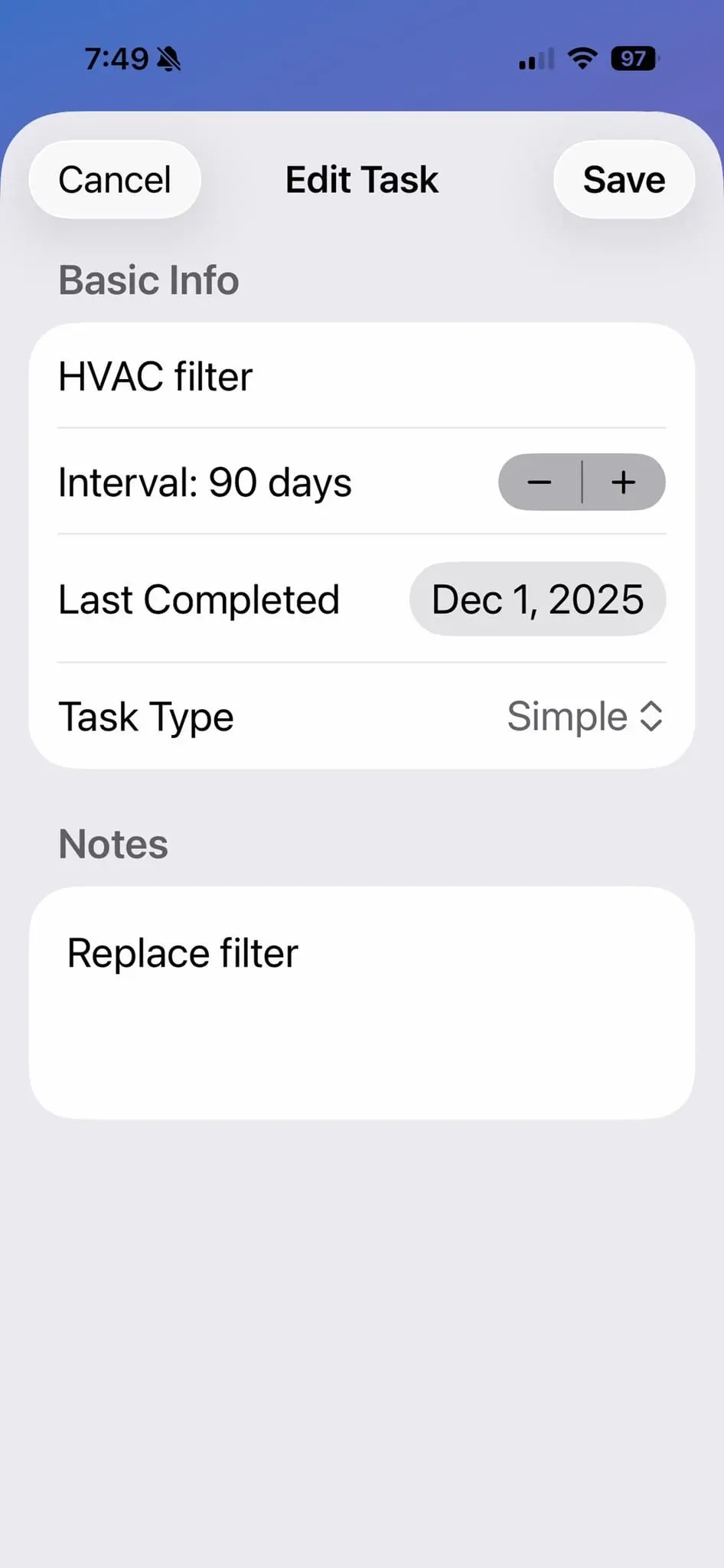 Screenshot 1 of DidItLog