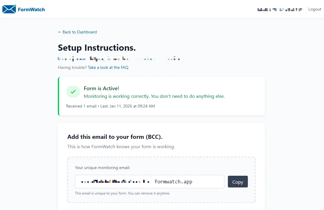 Screenshot 2 of FormWatch