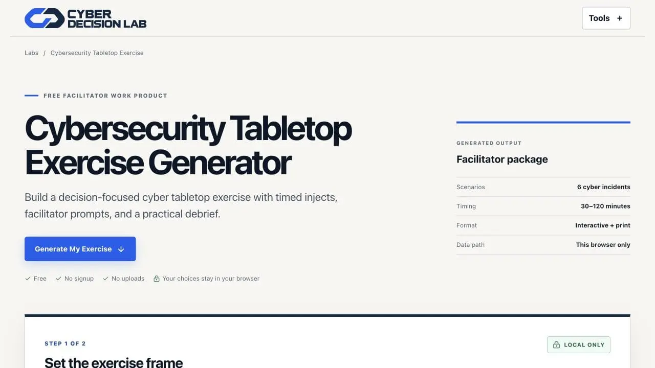 Screenshot 4 of Cyber Decision Lab