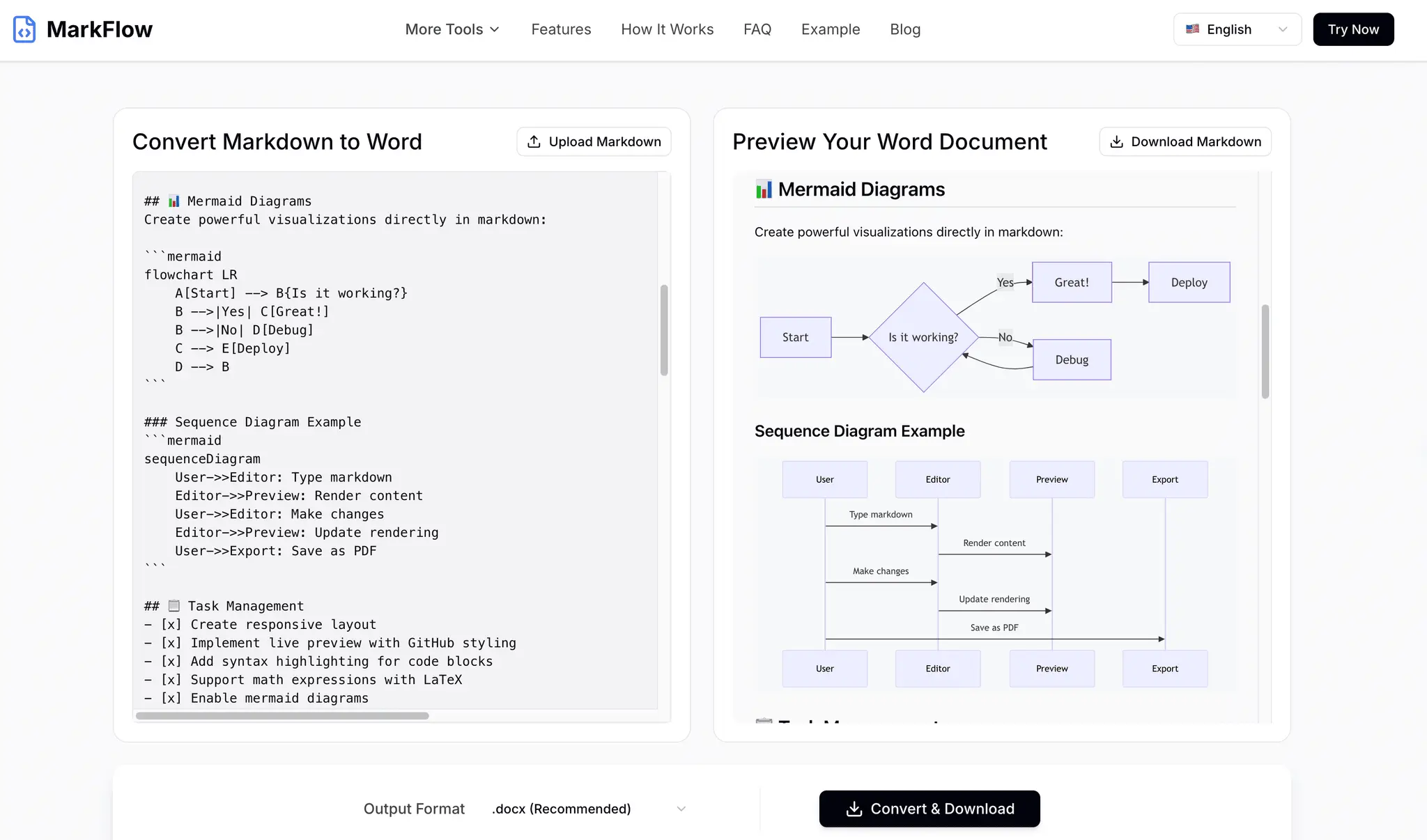 Screenshot 1 of MarkFlow