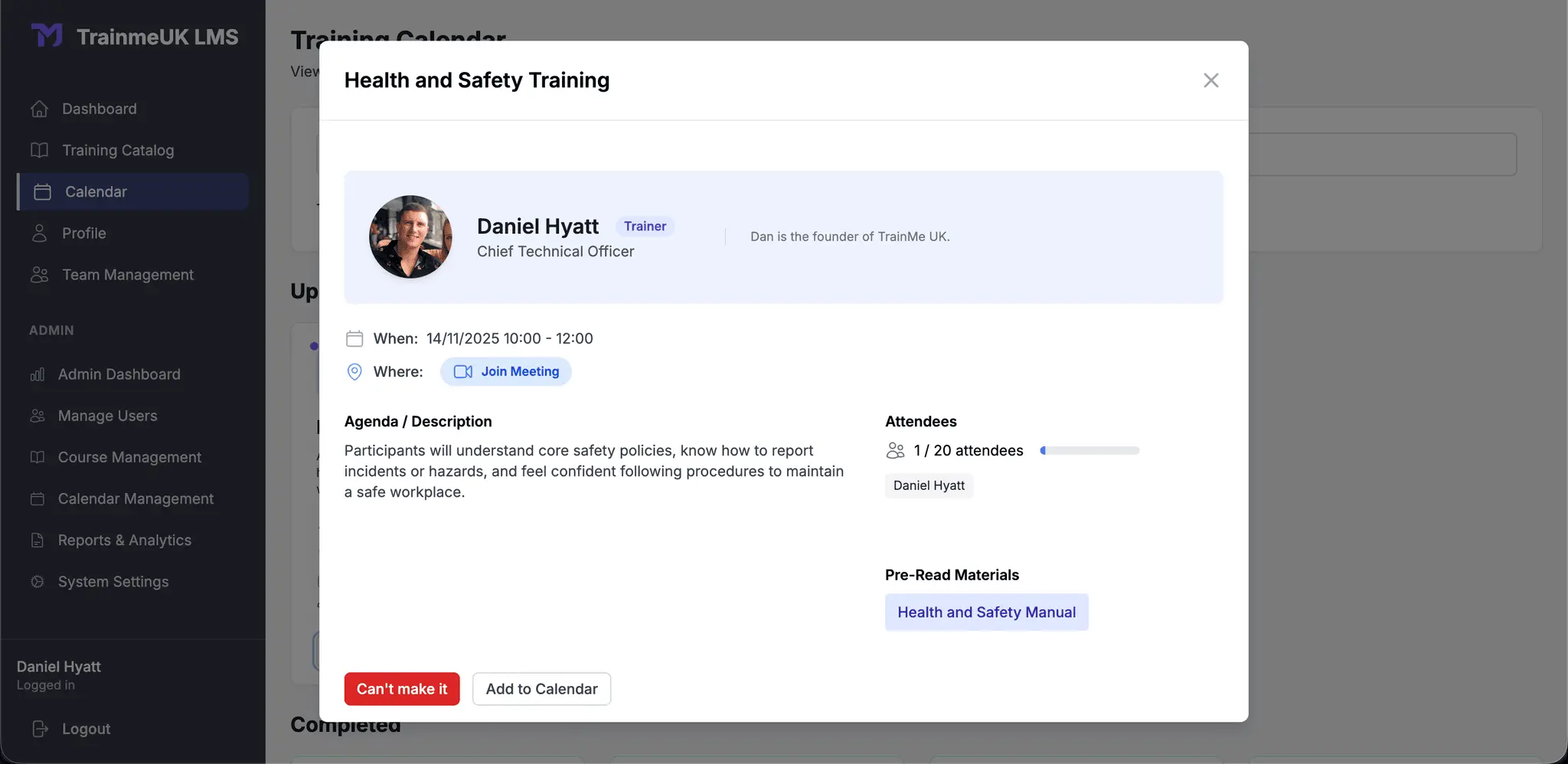 Screenshot 2 of TrainMe UK
