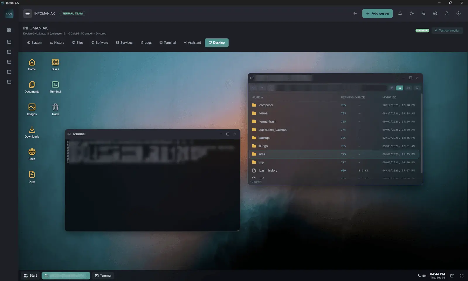 Screenshot 1 of Termal OS