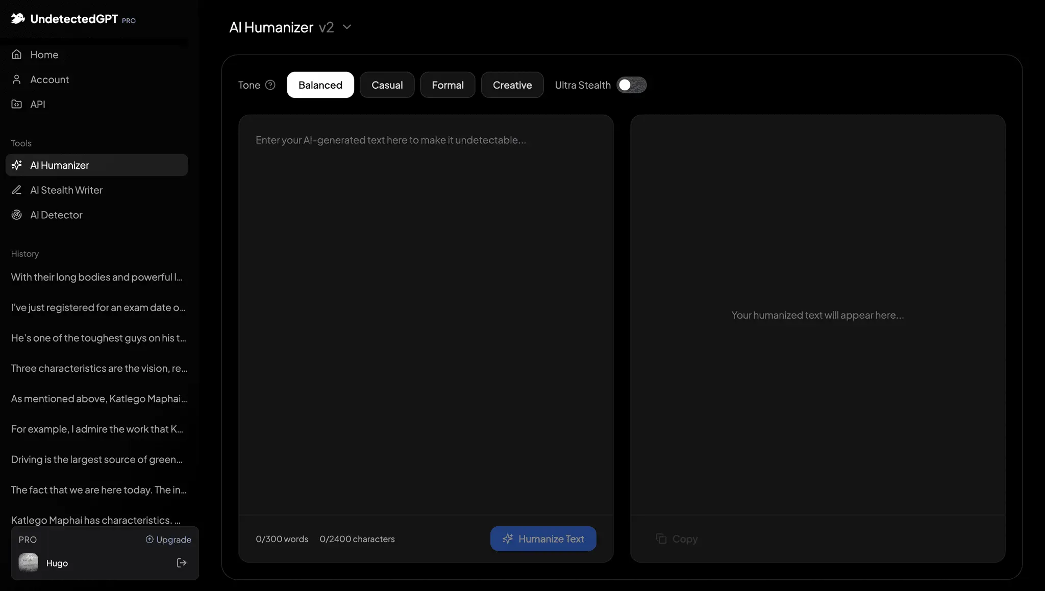 Screenshot 4 of UndetectedGPT