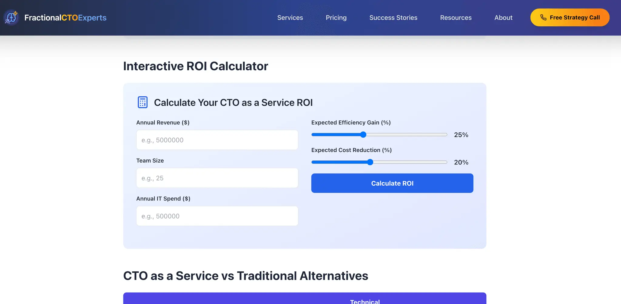 Screenshot 1 of FractionalCTOExperts