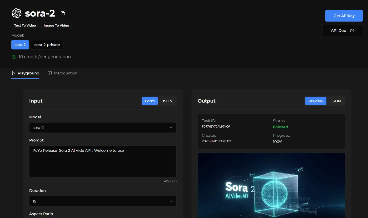 Screenshot 1 of PoYo API