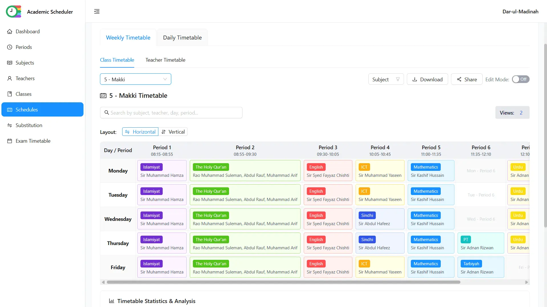 Screenshot 4 of Academic Scheduler: AI-Powered Timetable