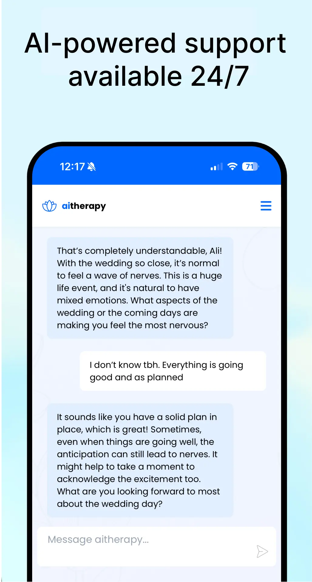 Screenshot 2 of Aitherapy