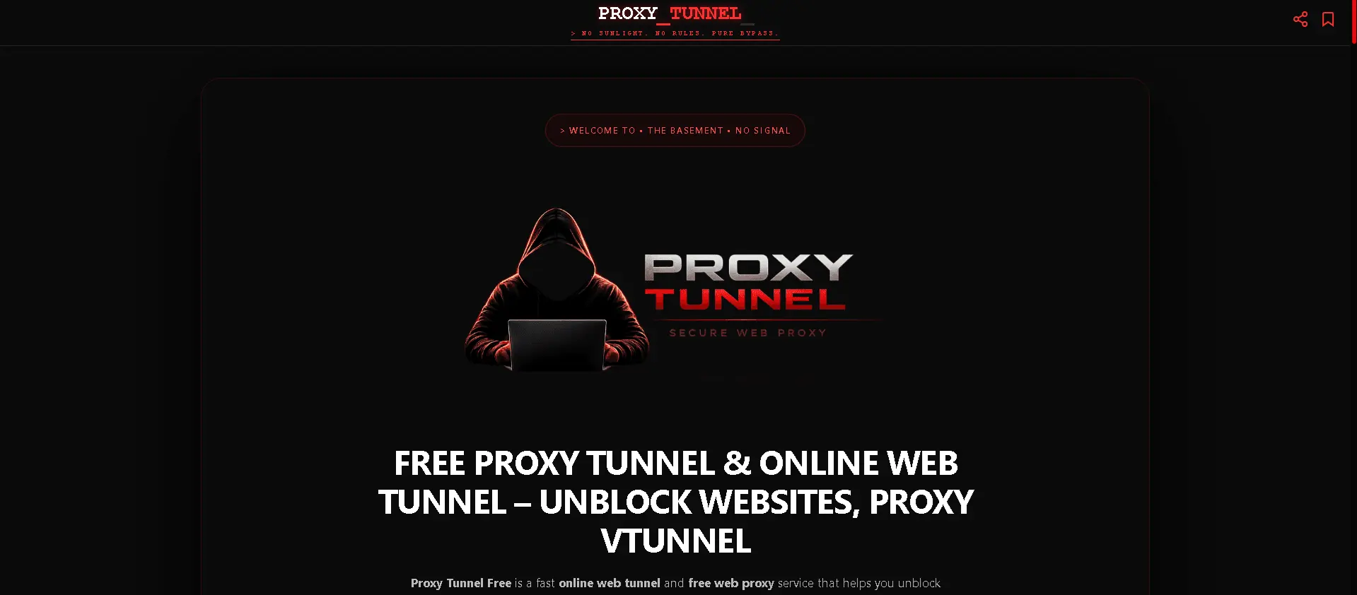 Screenshot 1 of Proxy Tunnel