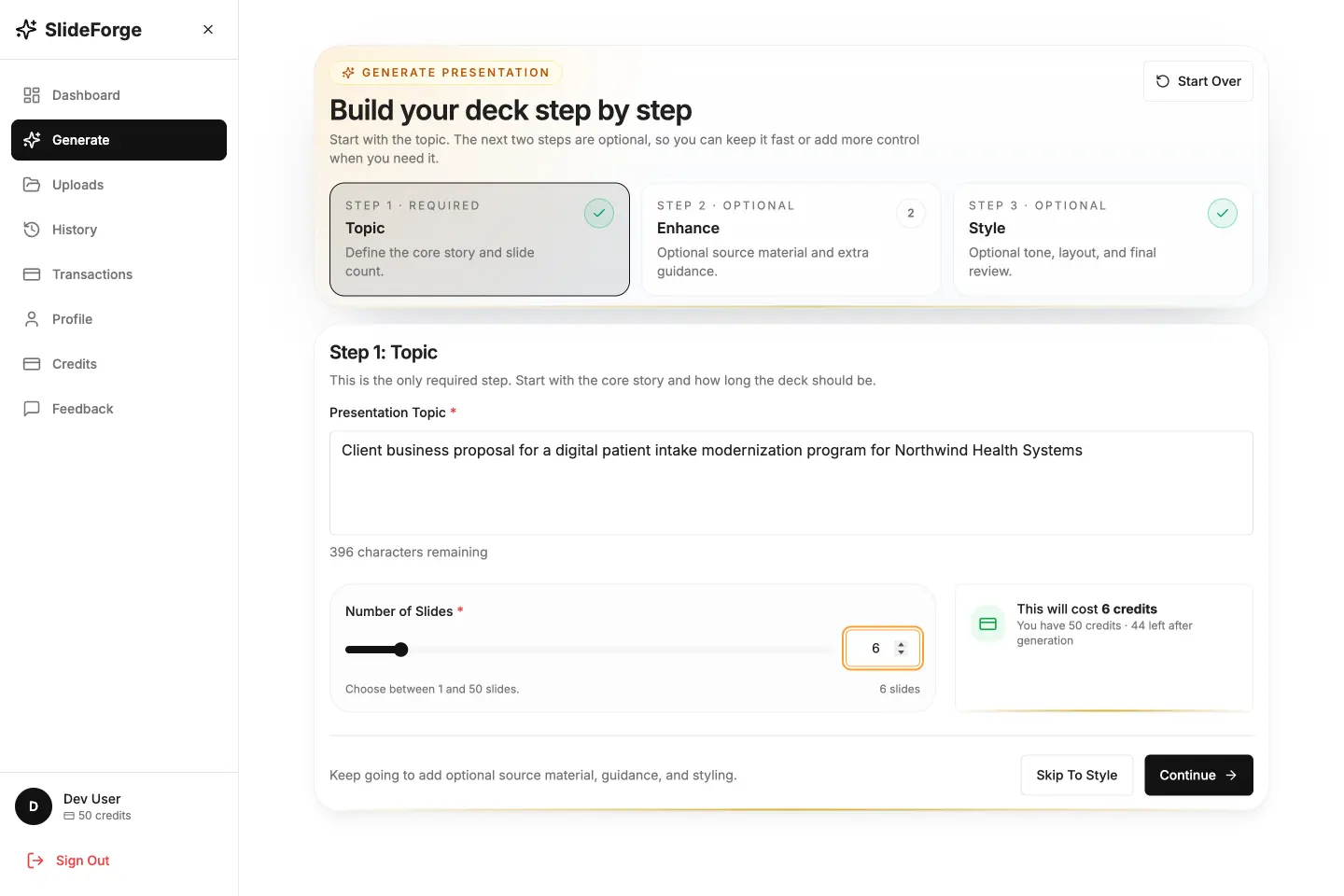 Screenshot 4 of SlideForge