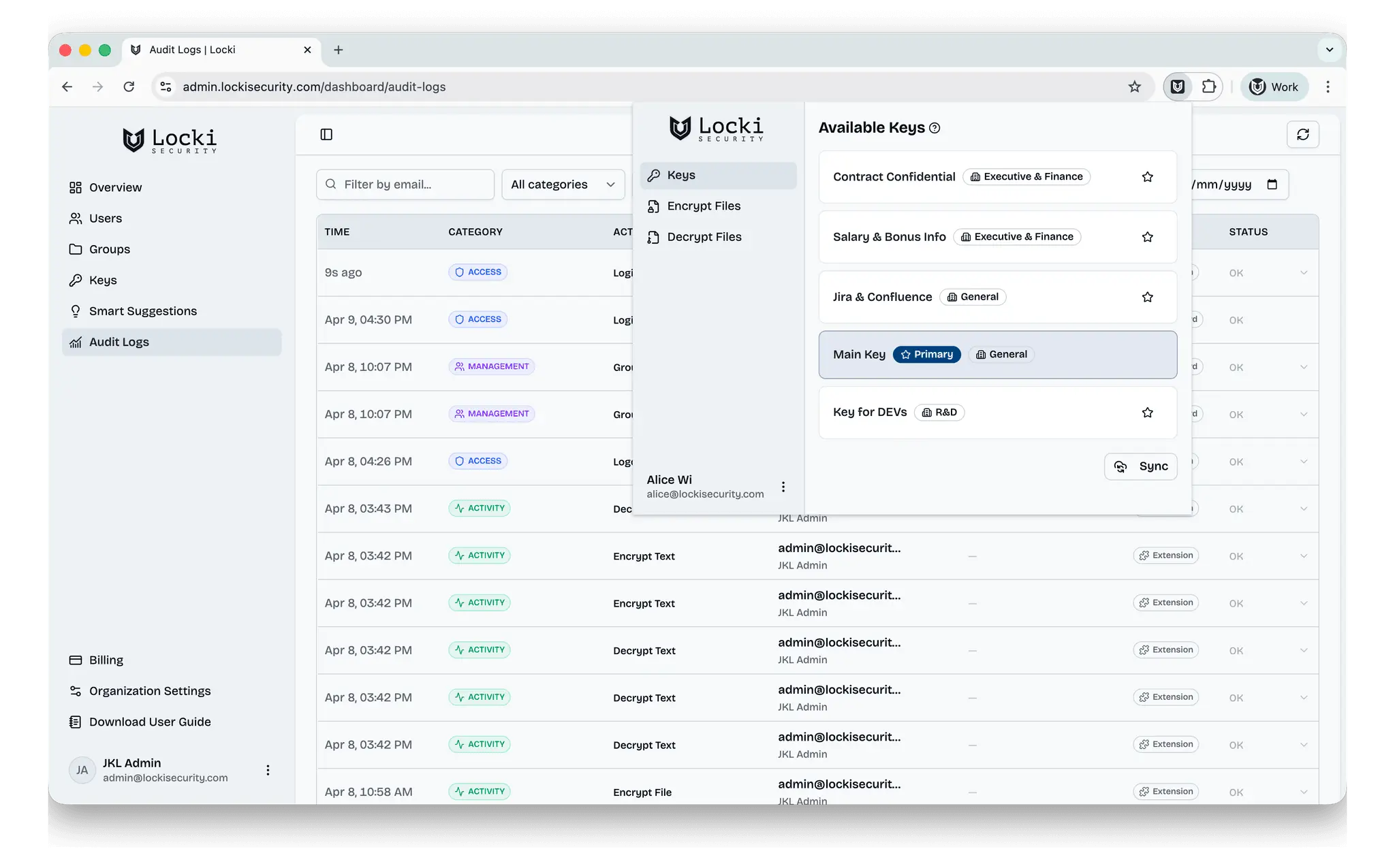 Screenshot 2 of Locki Security v2