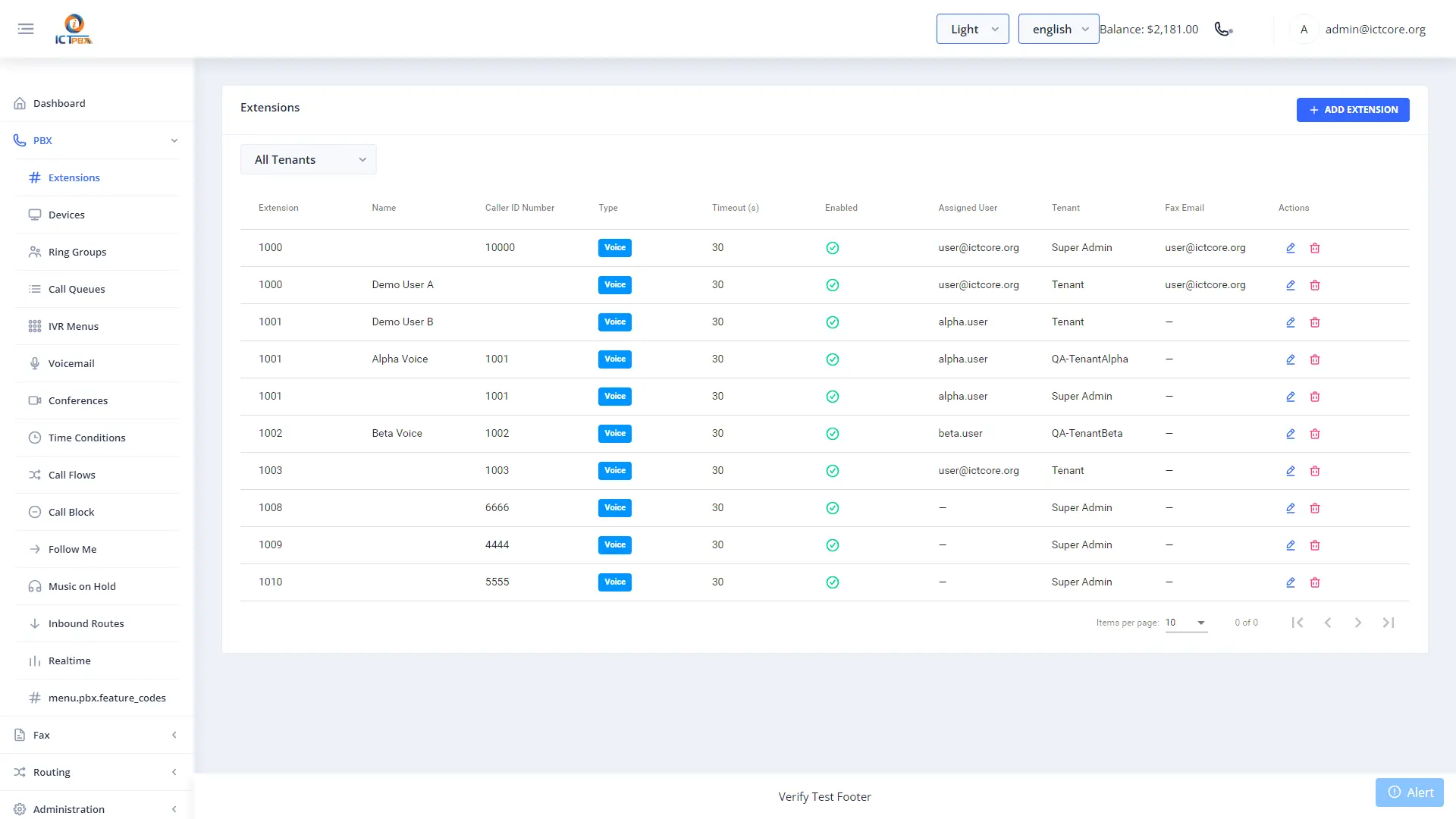 Screenshot 5 of ICTPBX